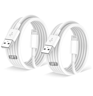 2PACK for iPhone Charger 3FT
